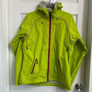 Showers Pass Syncline CC Cycling Jacket Green Women’s Large Artex Weatherproof